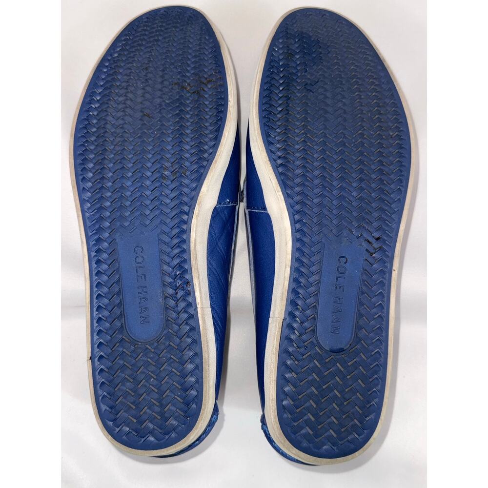 COLE HAAN Pinch LTE Pearlized Blue Leather Loafers (v) - Picture 5 of 8
